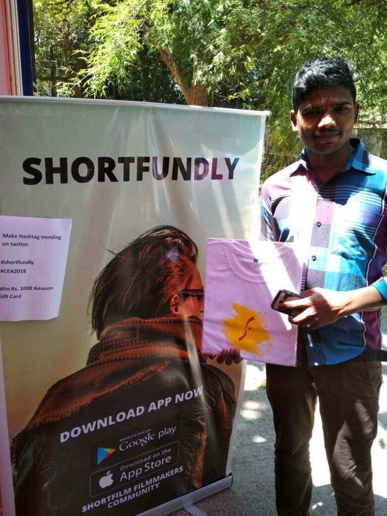 Shortfundly FREE T-Shirt sponsors to IIT Chennai College cultural event