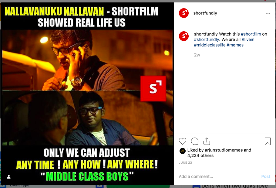 middle class boys short film meme promotion