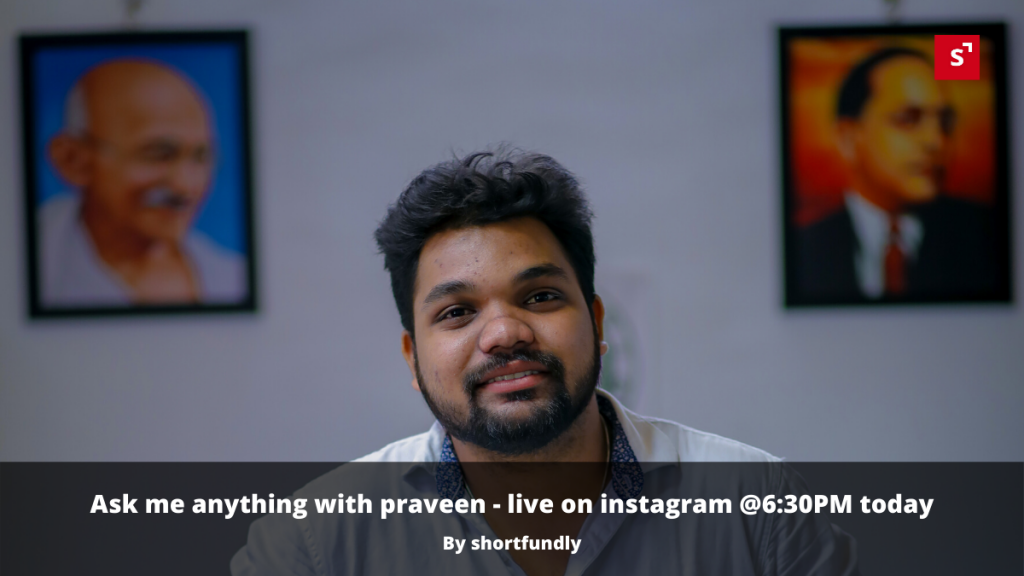 Ask me anything instagram live with shortfilm director praveen coimbatore