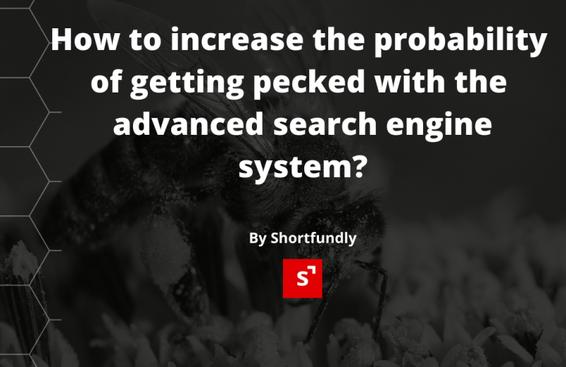 How to increase the probability of getting pecked with the advanced search engine system?