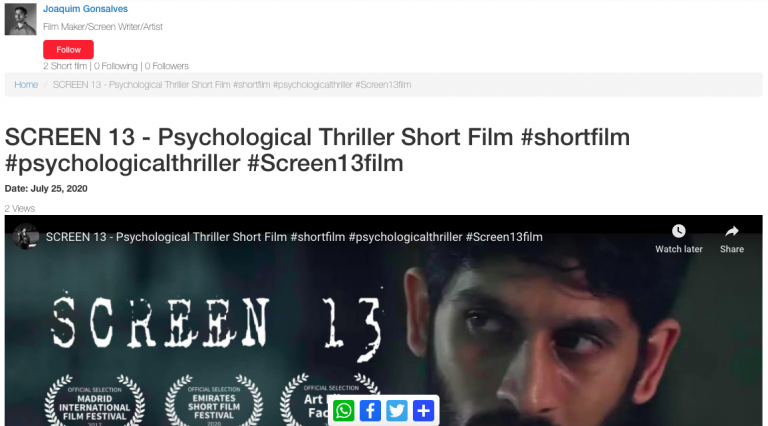 Now you can thank your creative talented independent filmmaker with a