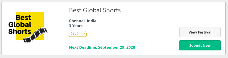 Best global shorts film festival in chennai