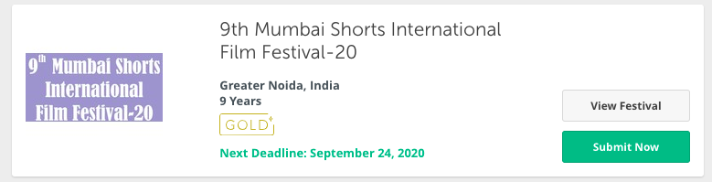 Mumbai Shorts International Film Festival in india - 2020