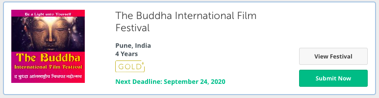 Buddha Film Festival event in 2020 - Pune, india