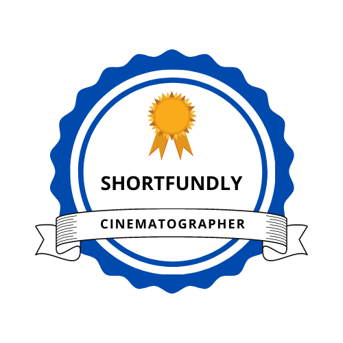 Shortfundly Filmmaking Digital Identity Badge for cinematographer