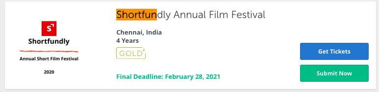 Shortfundly Annual Film festival 2021