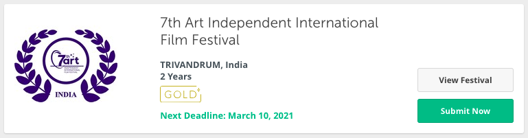 7thArtIndependentInternationalFilmFestival - Kerala.
