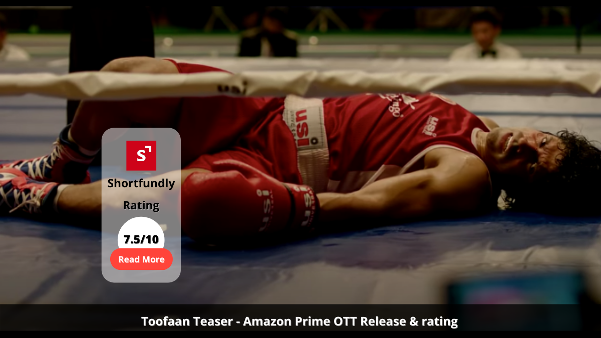 Toofaan Teaser - Amazon Prime OTT Release & rating - 7.5/10