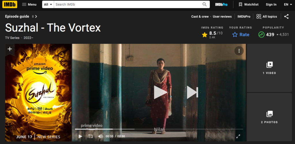 Vortex (TV Mini Series 2022) - News - IMDb