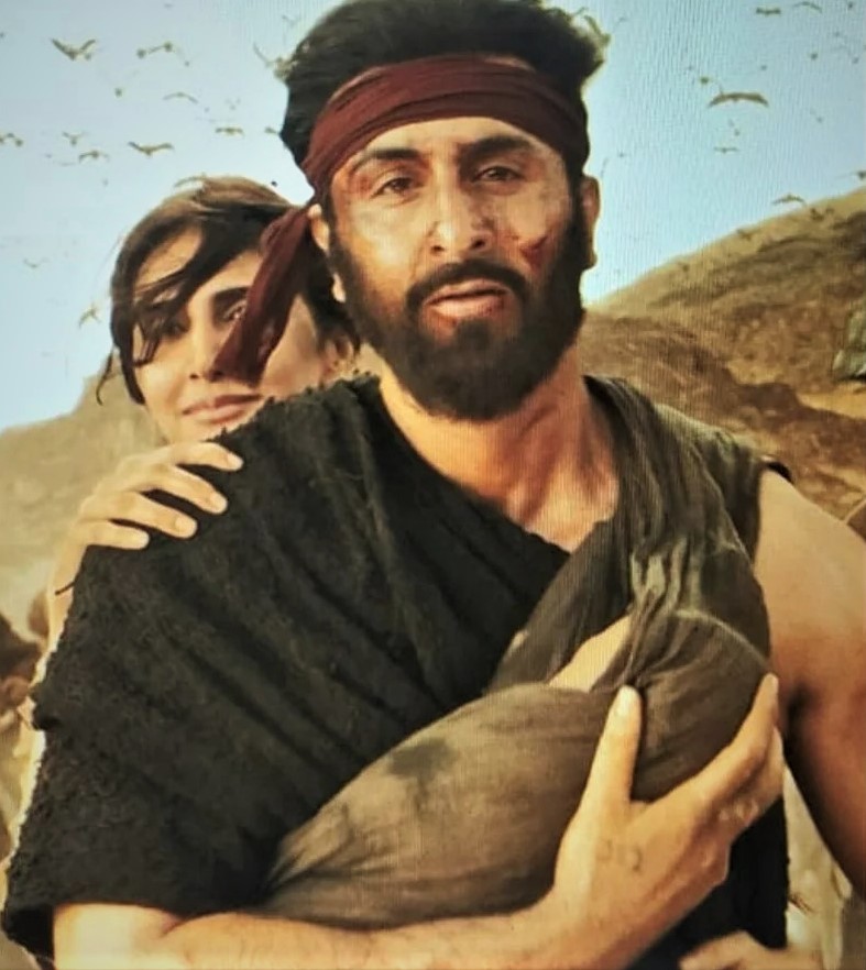 Ranbir Holding A Baby Scene from Shamshera