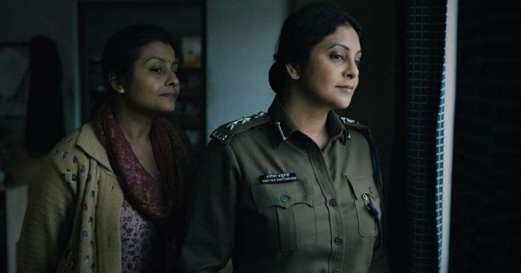 Shefali Shah as DCP Vartika Chaturvedi in Delhi Crime