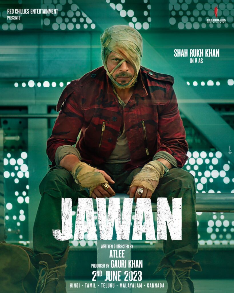 Shah Rukh Khan - Jawan Movie Poster hd