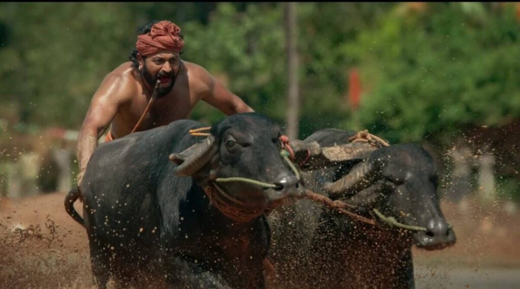 Rishab Shetty's in Kantara with bull