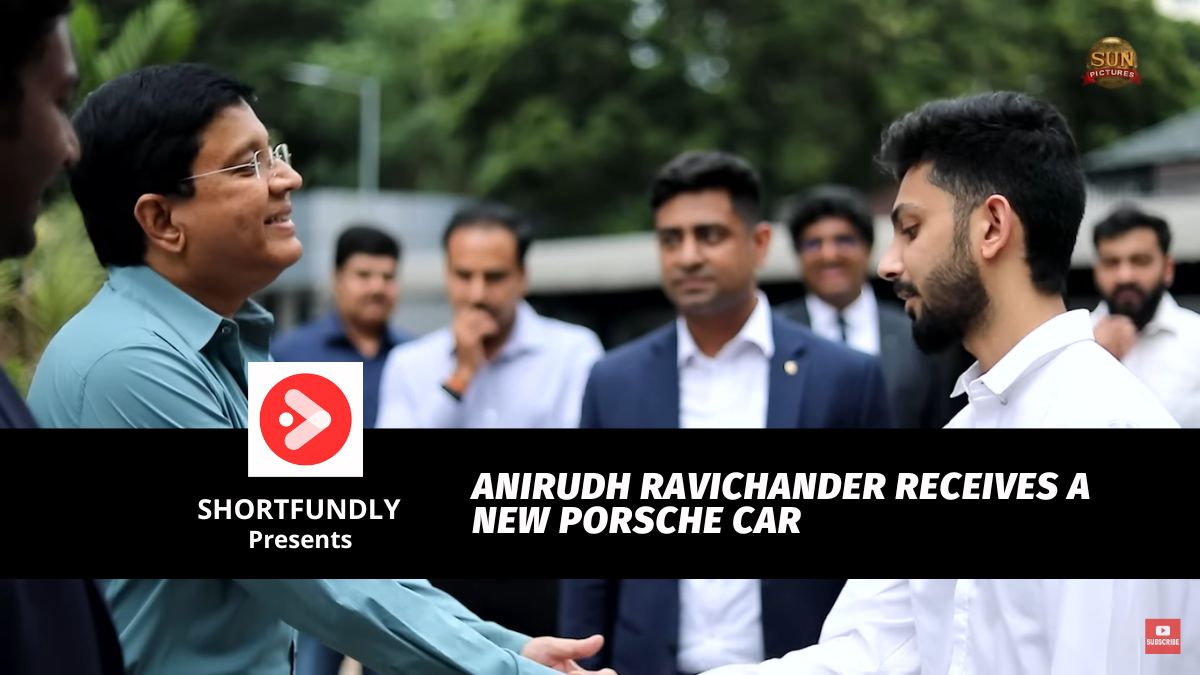 Anirudh Ravichander receives a new Porsche car