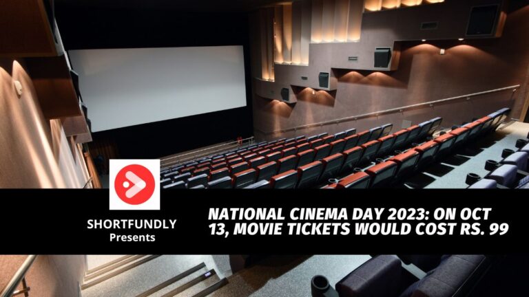 National Cinema Day 2023: On October 13, movie tickets would just cost Rs. 99