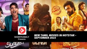 New Tamil Movies in Hotstar September 2023