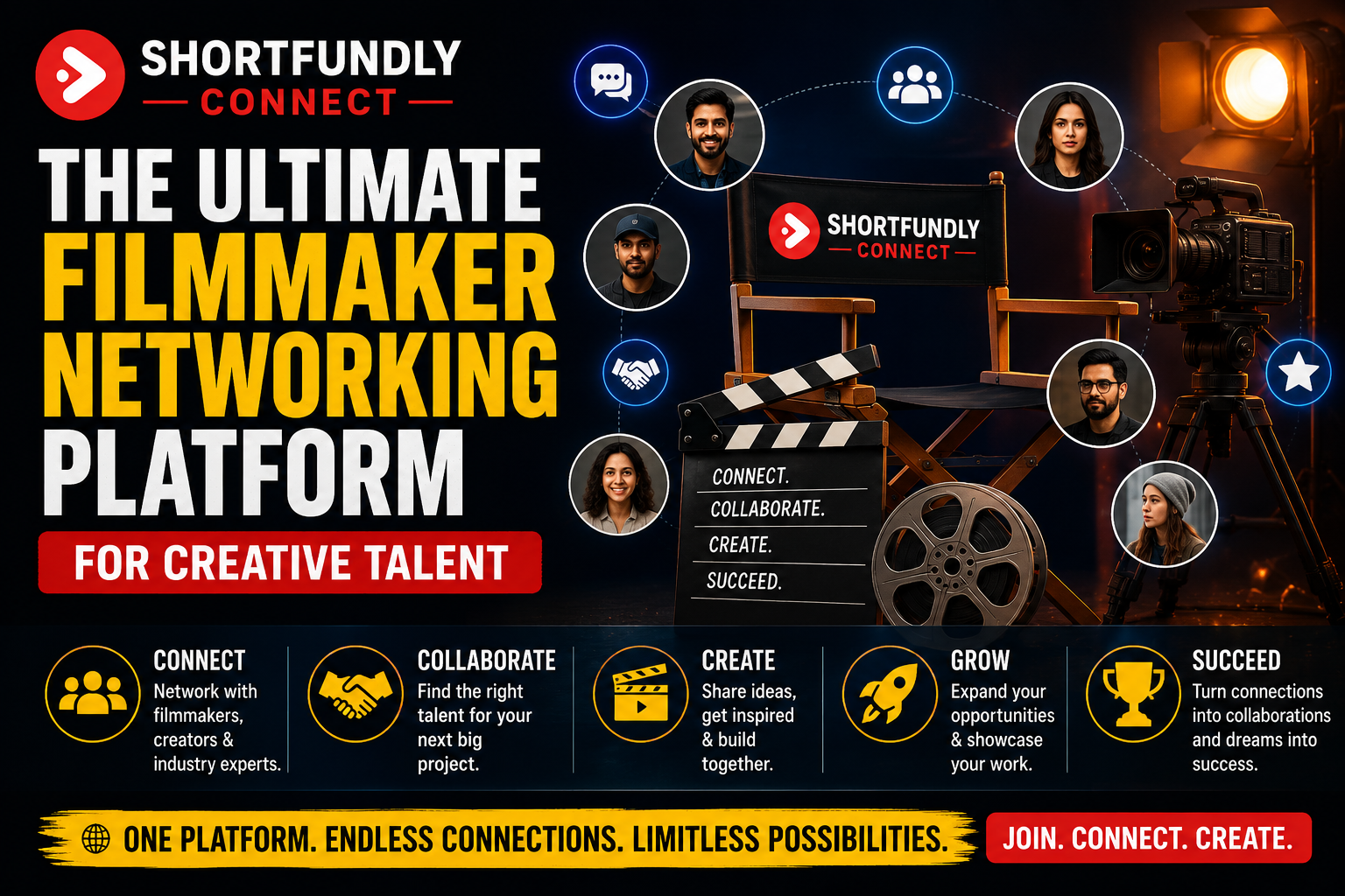 Shortfundly Connect The Ultimate Filmmaker Networking Platform for Creative Talent