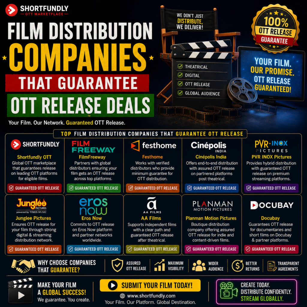 Film Distribution Companies That Guarantee OTT Release Deals
