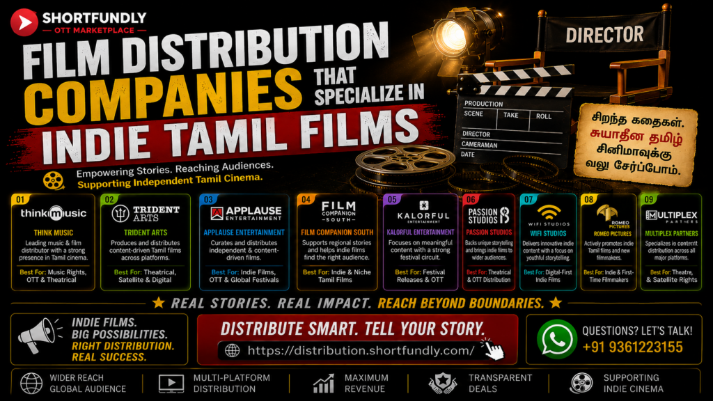 Film Distribution Companies That Specialize in Indie Tamil Films