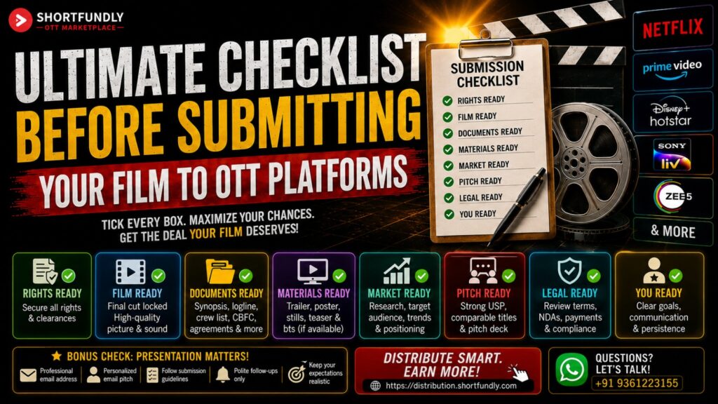 Ultimate Checklists Before Submitting Your Film to OTT Platforms