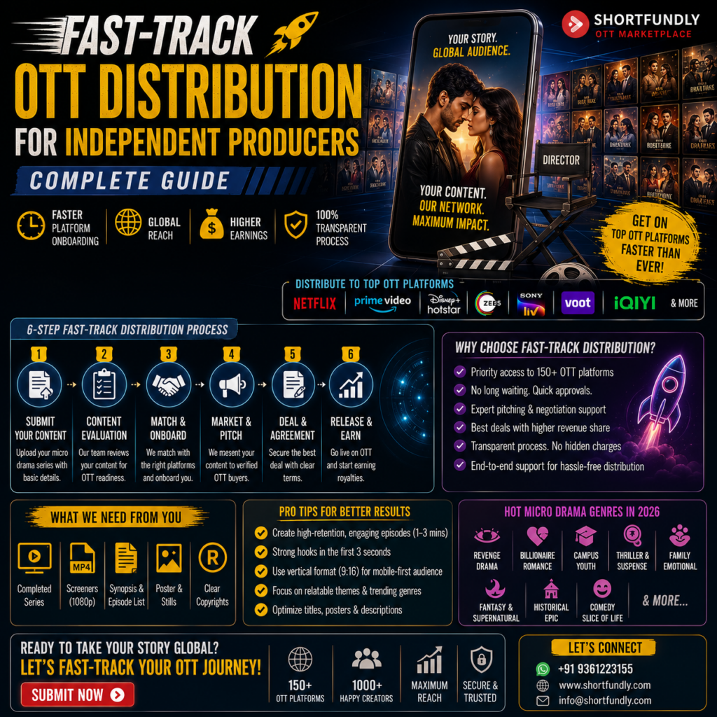 Fast-Track OTT Distribution for Independent Producers: The Ultimate Guide to Getting Your Film, Web Series & Micro Drama on Global OTT Platforms 2 OTT Distribution