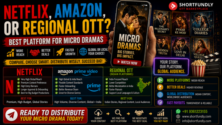 Netflix, Amazon Prime Video, or Regional OTT? Best Platform for Micro Dramas in 2026 (Complete Distribution Guide)