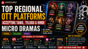 Top Regional OTT Platforms Accepting Tamil, Telugu & Hindi Micro Dramas in 2026: The Complete Distribution Guide 3 Top Regional OTT Platforms Accepting Tamil Telugu Hindi Micro Dramass