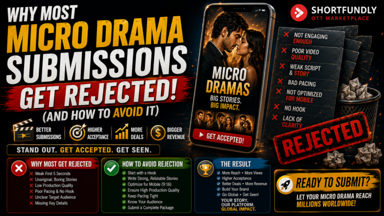 Why Most Micro Drama Submissions Get Rejected (And How to Avoid It): 12 The Ultimate Guide to OTT Success with ShortFundly Distribution