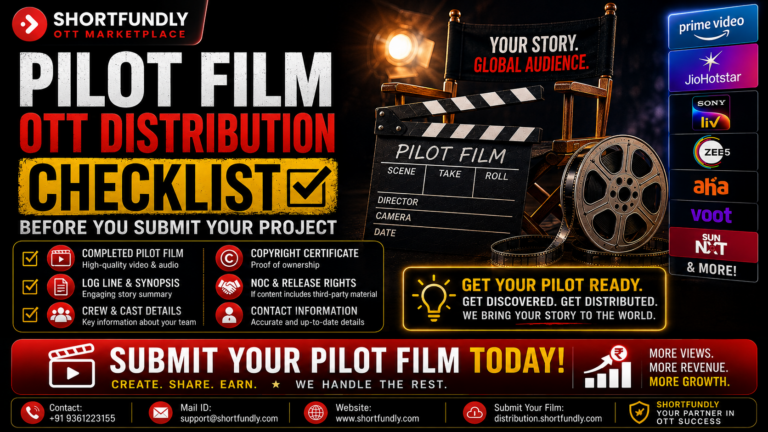 Pilot Film OTT Distribution Checklist Before You Submit Your Project: 15 Powerful Steps with Shortfundly Distribution