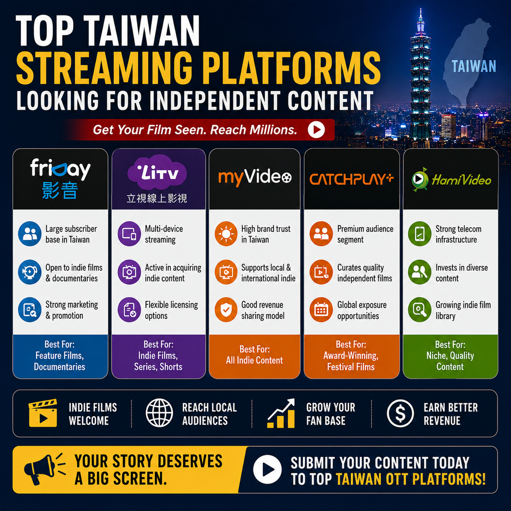 Top Taiwan Streaming Platforms Looking for Independent Content: 10 Powerful Distribution Opportunities 2 Taiwan