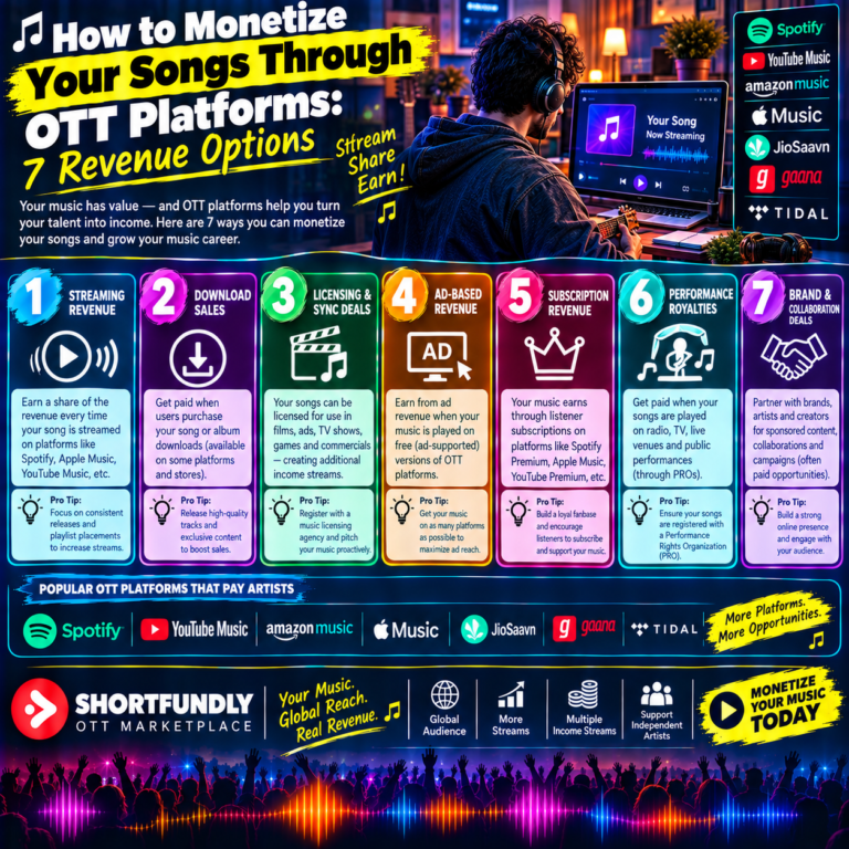 How to Monetize Your Songs Through OTT Platforms: 7 Powerful Revenue Options