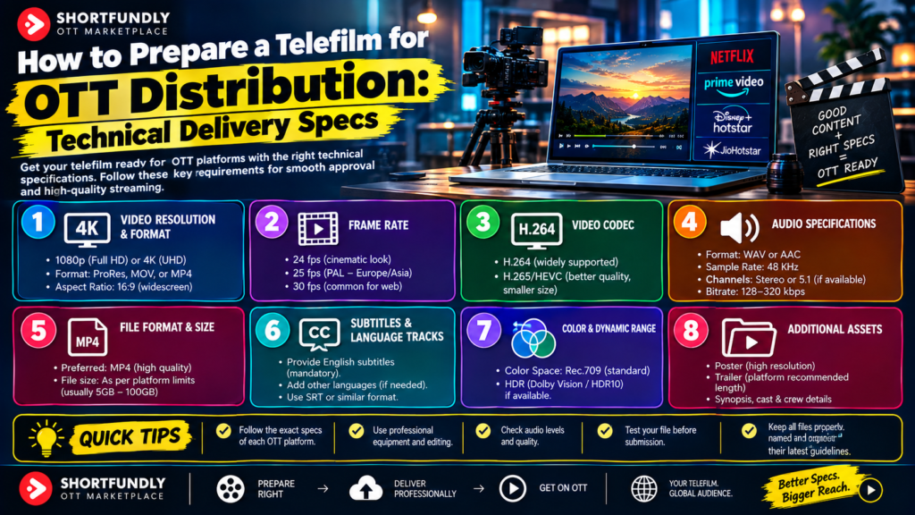 How to Prepare a Telefilm for OTT Distribution Technical Delivery Specss