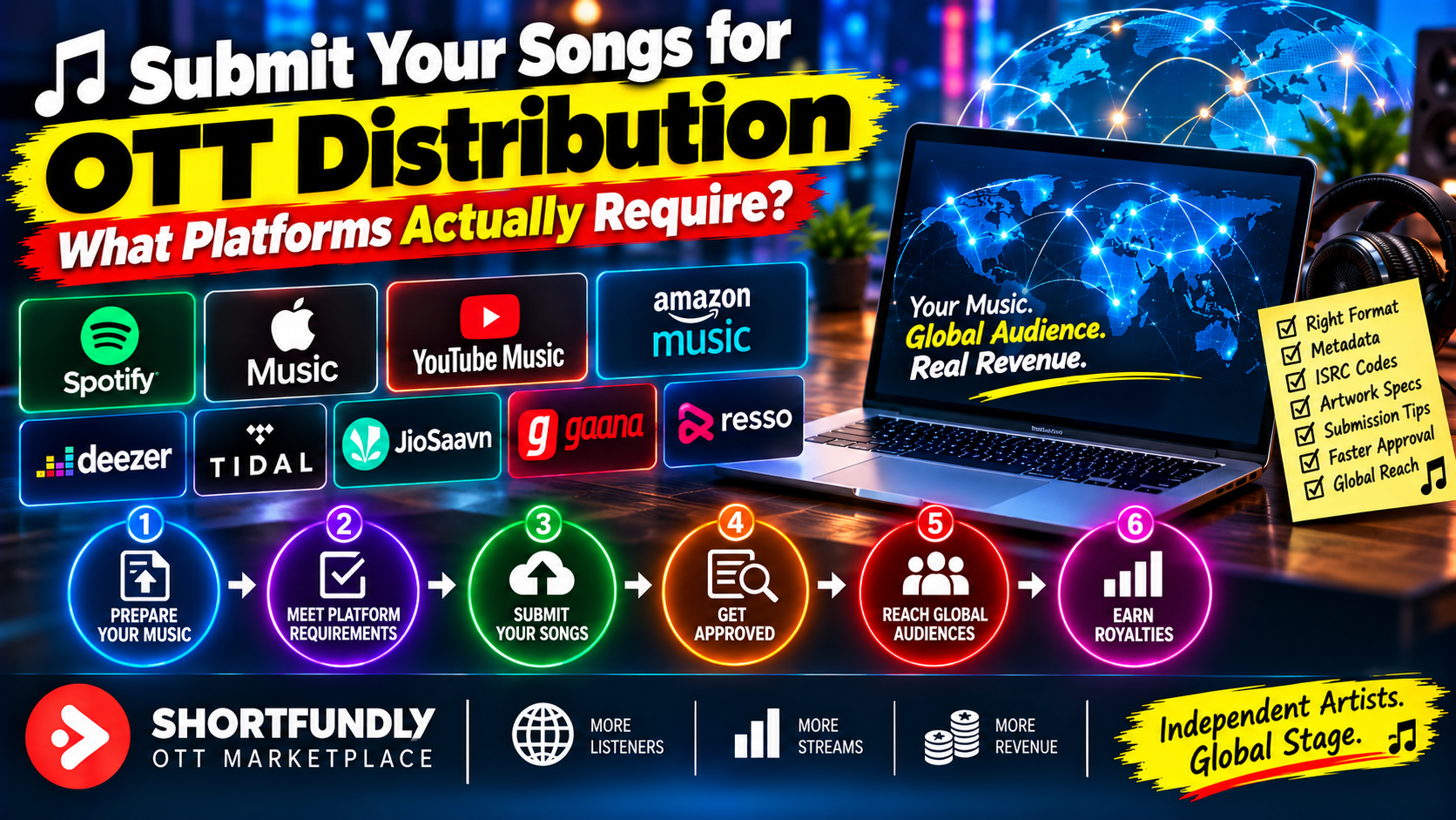 Submit Your Songs for OTT Distribution What Platforms Actually Requiree