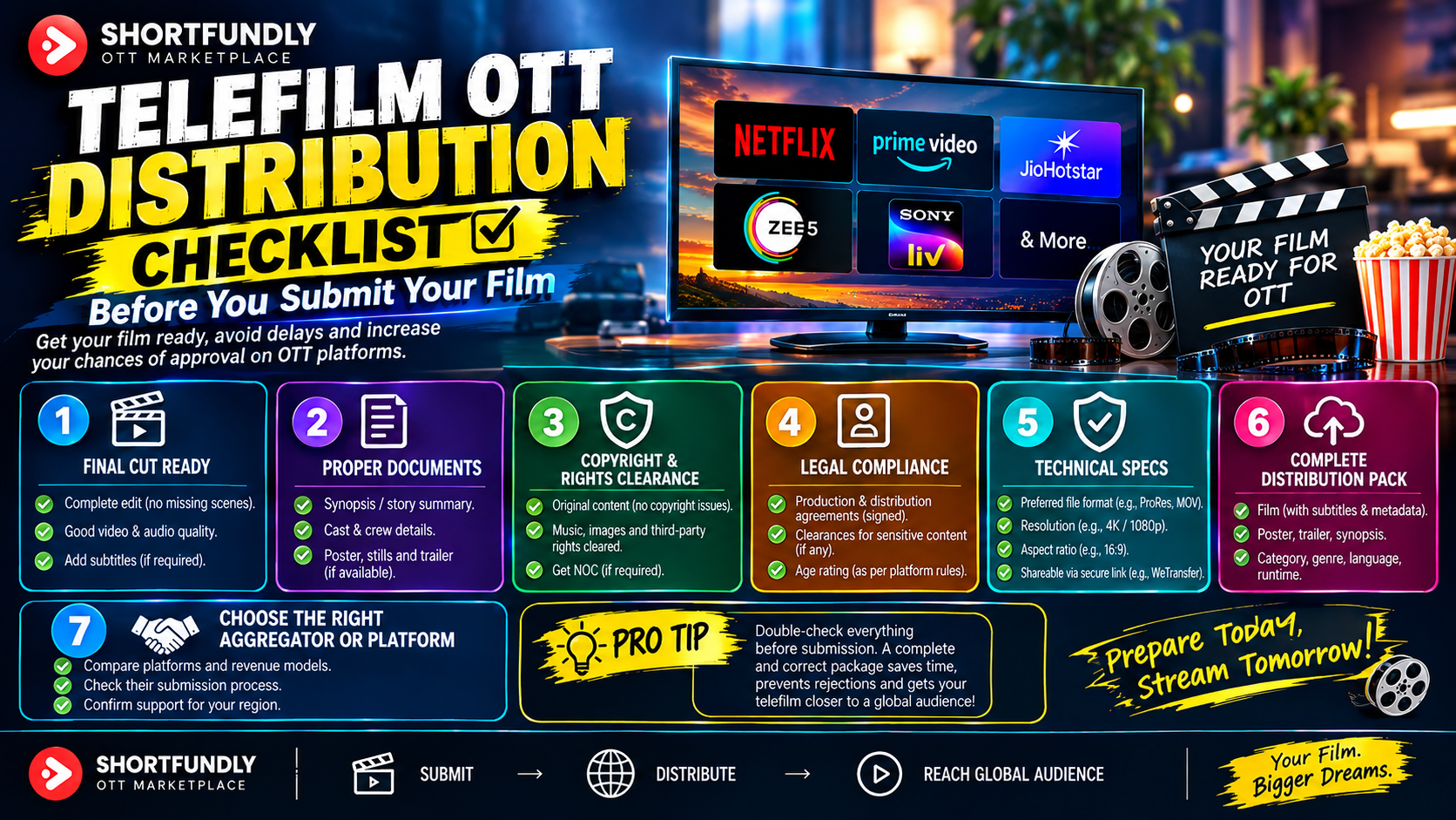 Telefilm OTT Distribution Checklist Before You Submit Your Filmm