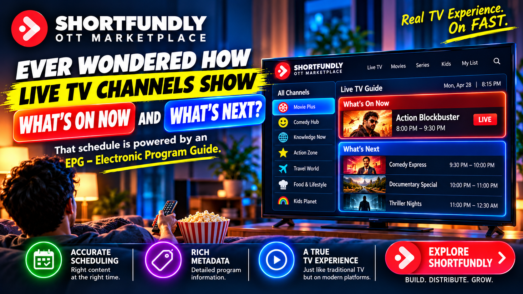 EPG Powered Live TV