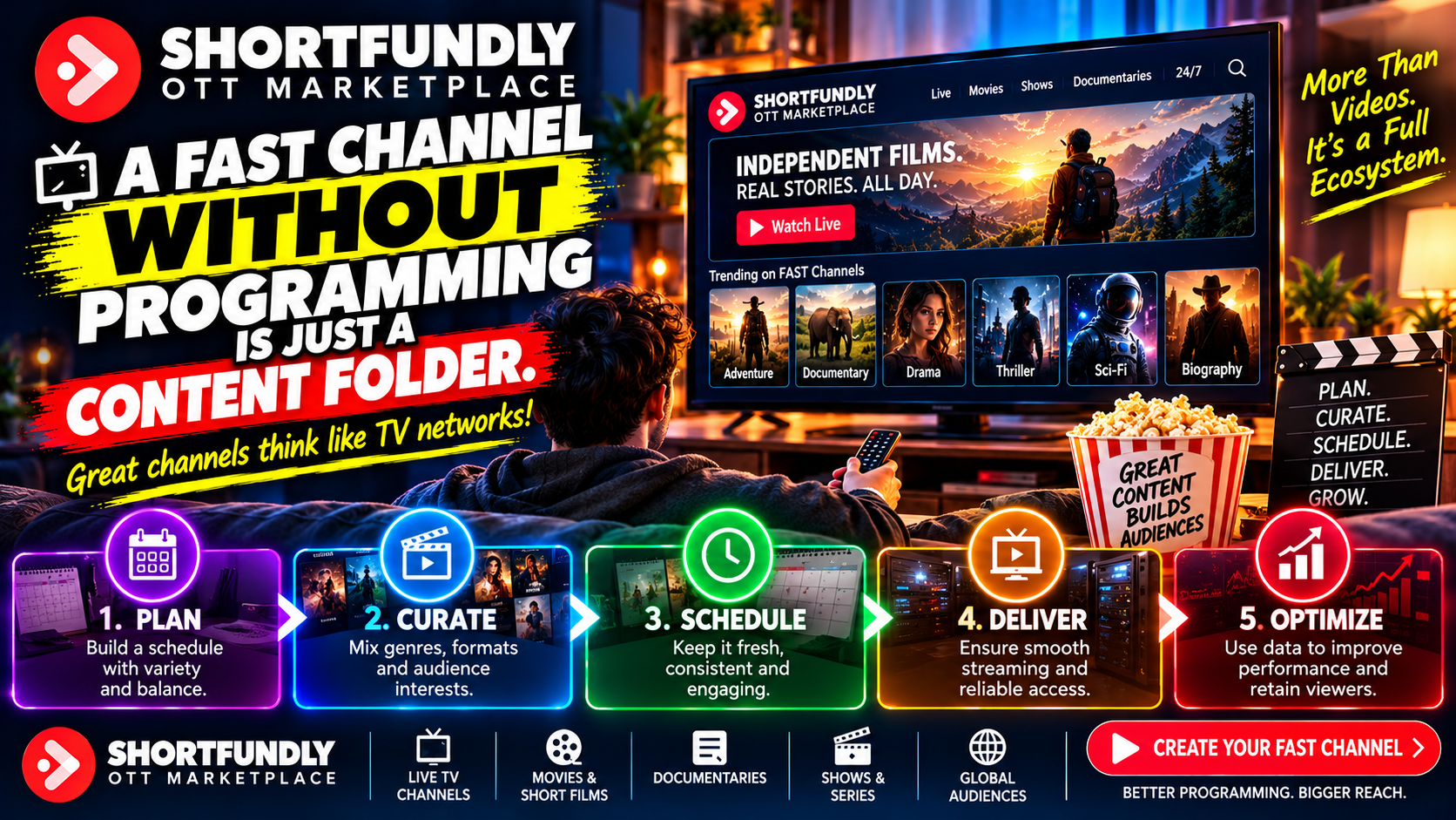 ShortFundly FAST Channel Ecosystem